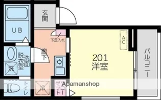 グランディア西大島【2階】の間取り