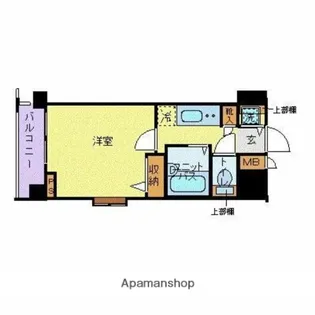 フェニックス芝アストラーレ【14階】の間取り