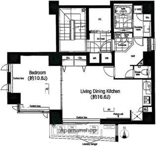 ローズハウス御茶ノ水【4階】の間取り