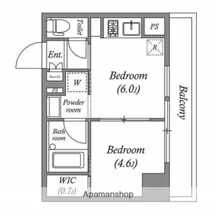 CORVAL住吉【3階】の間取り