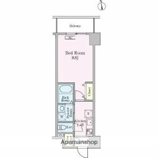 ロイジェント九段【2階】の間取り
