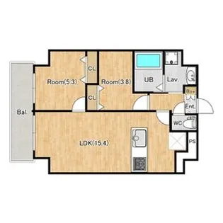 ジーグランデ三ノ輪【0601号室】の間取り