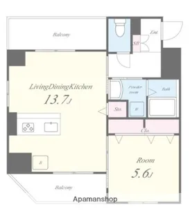 TS RESIDENCE 東陽町【6階】の間取り