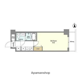 アルファコート一之江【5階】の間取り