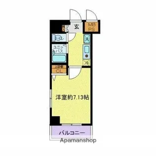 ヴェルト日本橋3【10階】の間取り