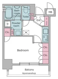 レジディア浅草橋【2階】の間取り