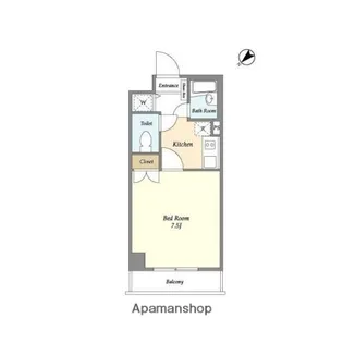 BPRレジデンス水天宮前【2階】の間取り