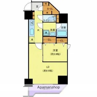 プレール・ドゥーク両国Ⅳ【2階】の間取り