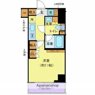 クレヴィスタ大島Ⅰ【7階】の間取り