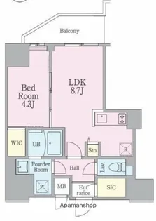 リビオメゾン南砂町【5階】の間取り