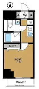 プレール・ドゥーク木場駅前【2階】の間取り