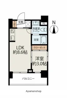 ブライト亀戸天神【7階】の間取り