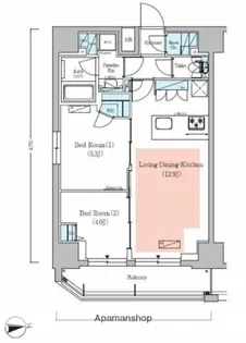 アーバネックス秋葉原EASTⅢ【14階】の間取り