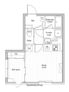 ハーモニーフラッツ住吉【4階】の間取り