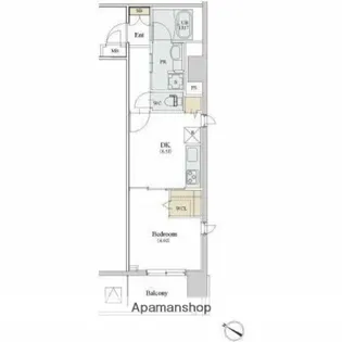 カスタリア人形町Ⅲ【5階】の間取り