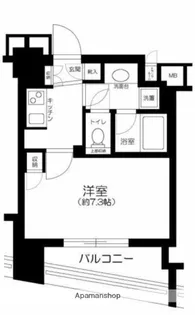 クオリア門前仲町【3階】の間取り