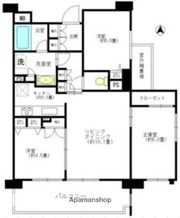 イニシア両国【10階】の間取り