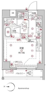 クレイシア森下ステーションサイト【2階】の間取り