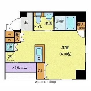 ガリシア日本橋水天宮Ⅱ【4階】の間取り