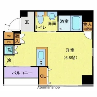 ガリシア日本橋水天宮Ⅱ【10階】の間取り