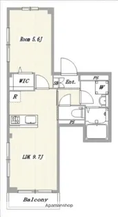 リヴィエール押上【4階】の間取り