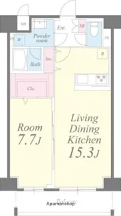 クレシェンテ月島【1階】の間取り