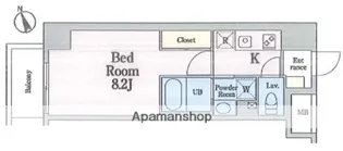 ガーネットロワ【6階】の間取り