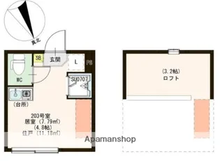ヴェローナ平井【2階】の間取り