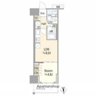 パークホームズ東陽町【2階】の間取り
