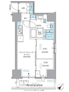 パークアクシス東日本橋【3階】の間取り