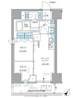 パークアクシス東日本橋【2階】の間取り