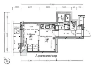 クラスタ越中島【4階】の間取り