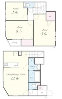 MI PATIO A棟【1階】の間取り