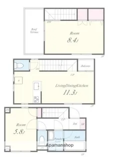 MI PATIO A棟【1階】の間取り