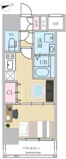エスティメゾン門前仲町【6階】の間取り