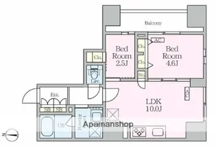 GARDEN XAVIS 木場(ガーデンザヴィス木場)【5階】の間取り