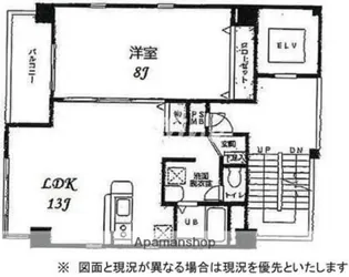 ビビアン人形町【9階】の間取り