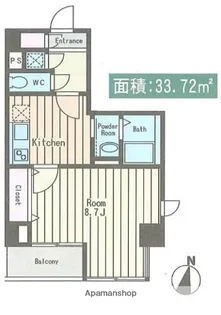 ベルジェ東陽町【1階】の間取り
