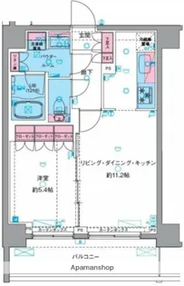 GENOVIA南千住ⅥSKYGARDEN【6階】の間取り