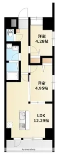 ミリアビタNO.42【7階】の間取り