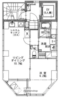 ラスパシオ蔵前レジデンス【3階】の間取り
