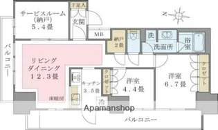 BRILLIA IST 東雲キャナルコート【11階】の間取り