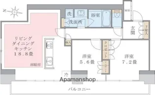 BRILLIA IST 東雲キャナルコート【9階】の間取り
