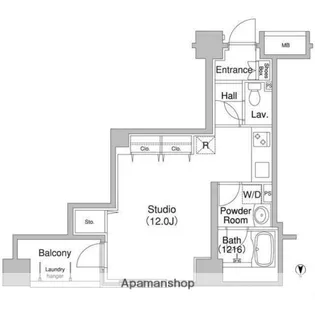 コンフォリア銀座EAST【2階】の間取り