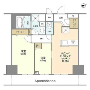 BLESS蔵前【9階】の間取り
