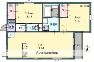 PROFUMO(プロフーモ)【2階】の間取り