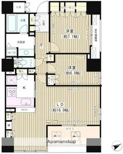 エンブレムコート明石町【5階】の間取り