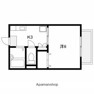 ハイフィールド【1階】の間取り
