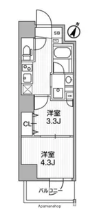・ラヴィエール三ノ輪【3階】の間取り
