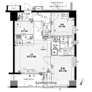 グリーンパーク日本橋三越前【2階】の間取り